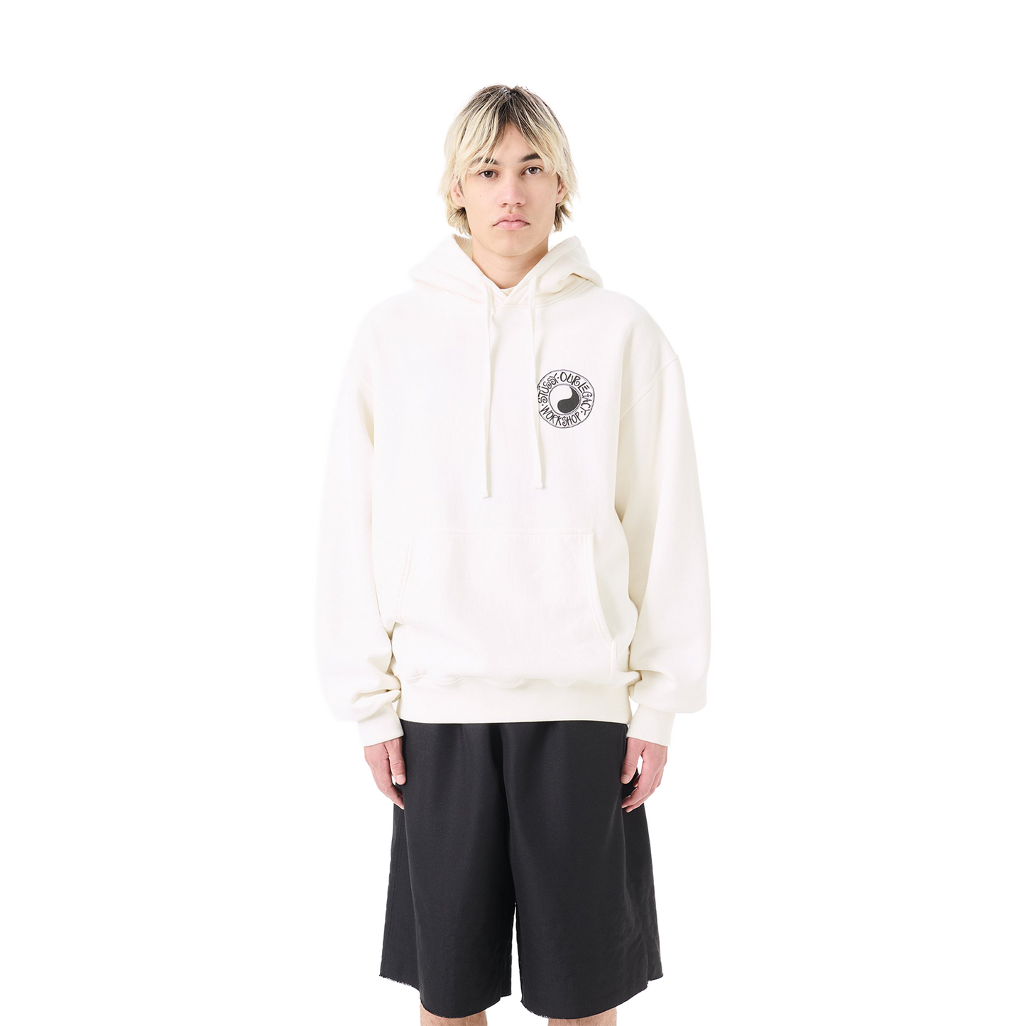 Stussy x Our Legacy Work Shop Buana Pigment Dyed Hoodie White (FW24)
