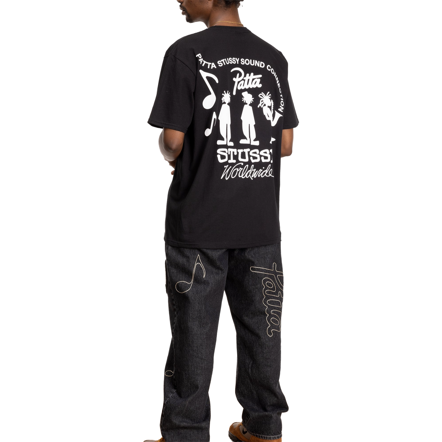 Stussy x Patta Sound Connection Tee Black (SS24)