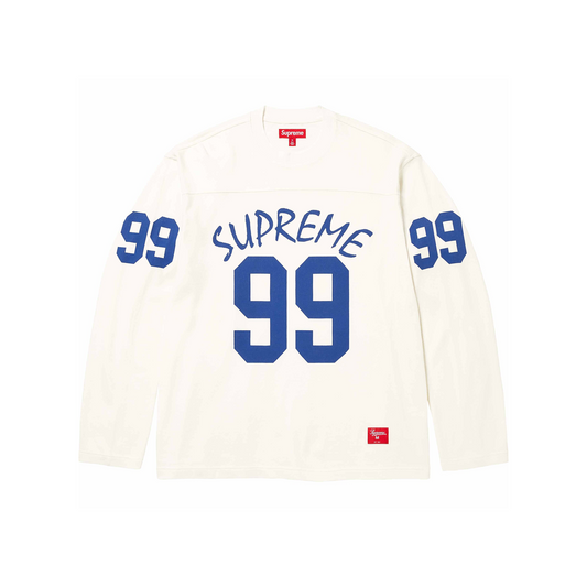 Supreme 99 Long Sleeved Football Tee White (SS24)