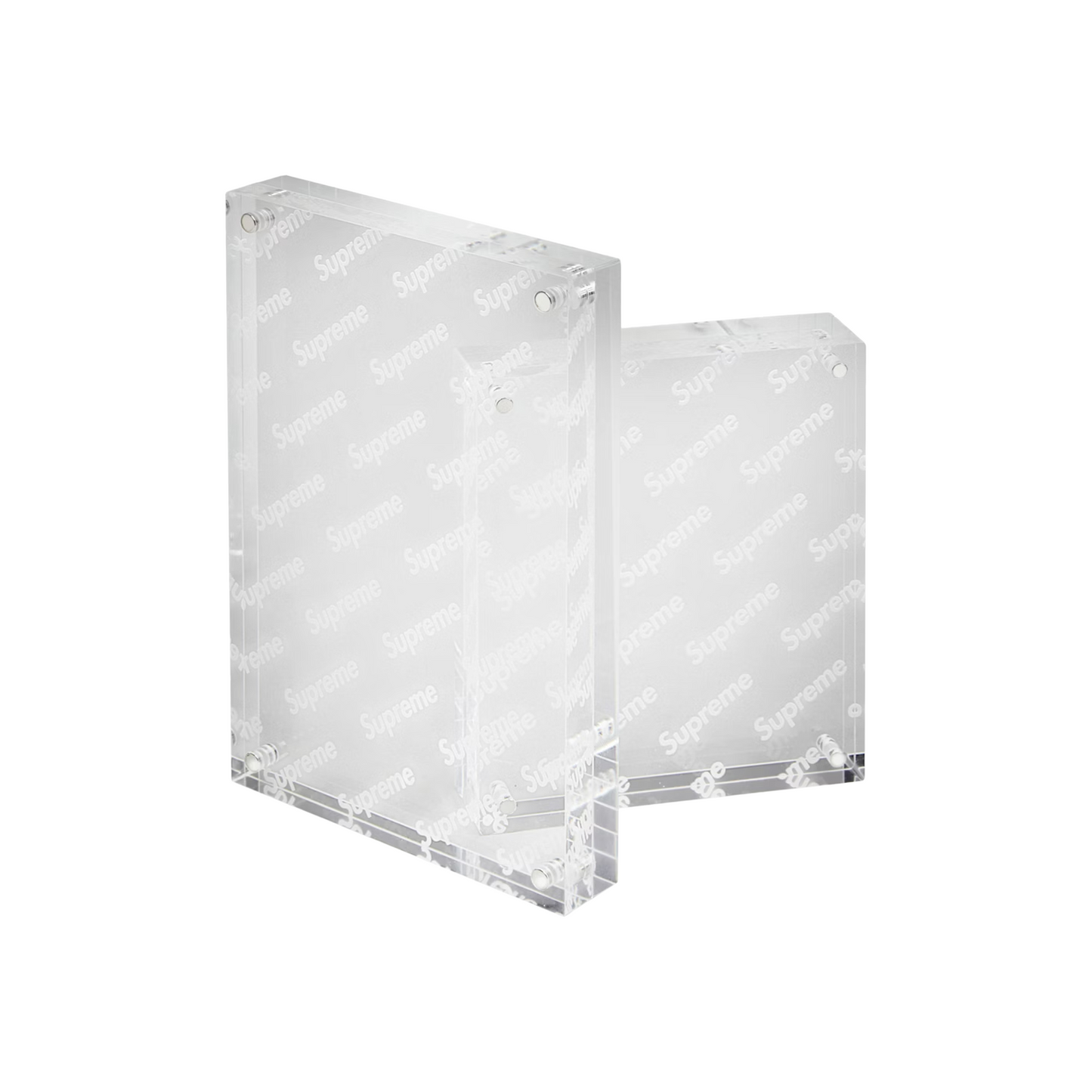 Supreme Acrylic Photo Frame Set of 2 Clear (SS19)