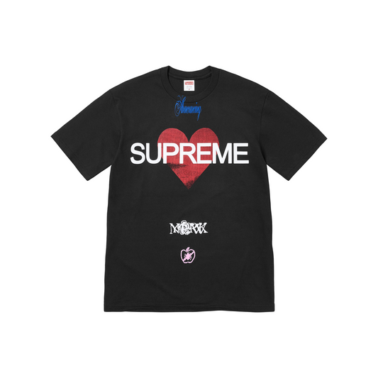 Supreme Announcing Tee Black (SS25)