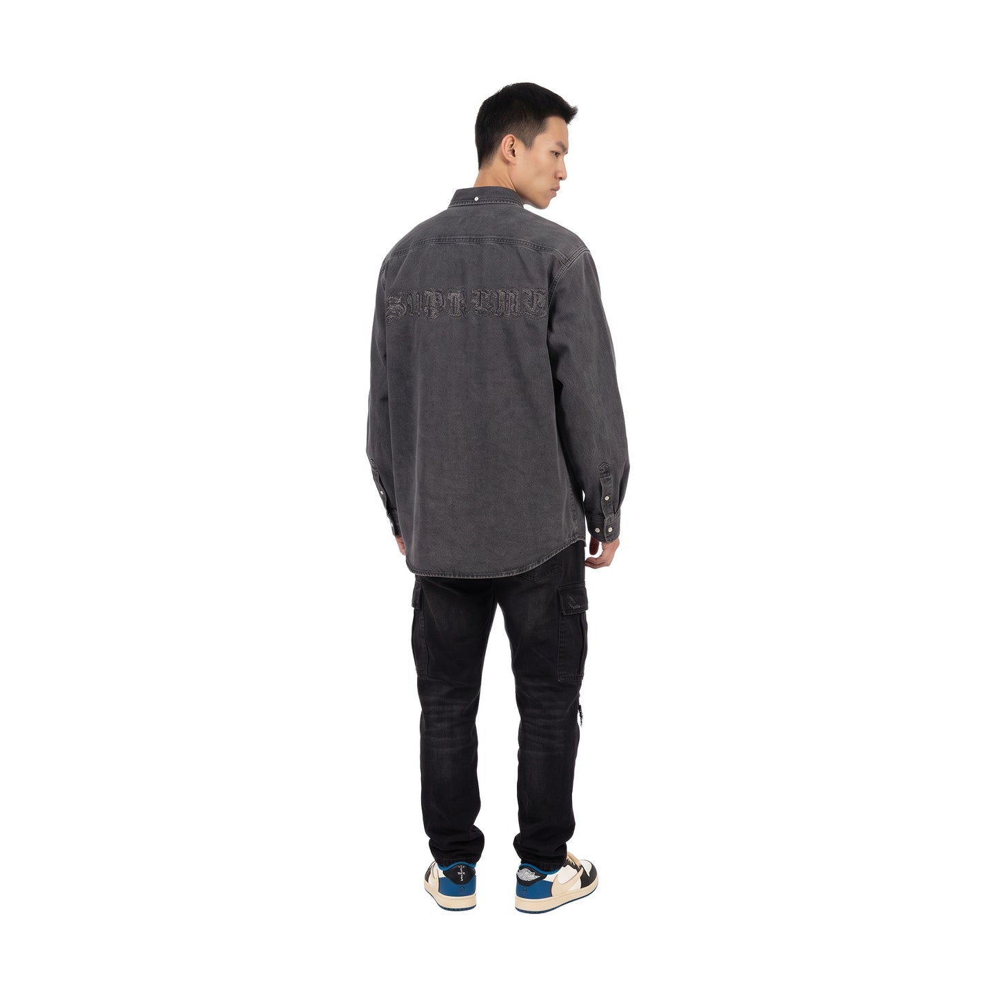 Supreme Applique Denim Shirt Black (FW25)