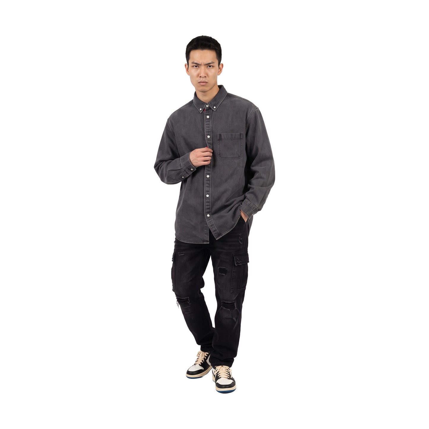 Supreme Applique Denim Shirt Black (FW25)