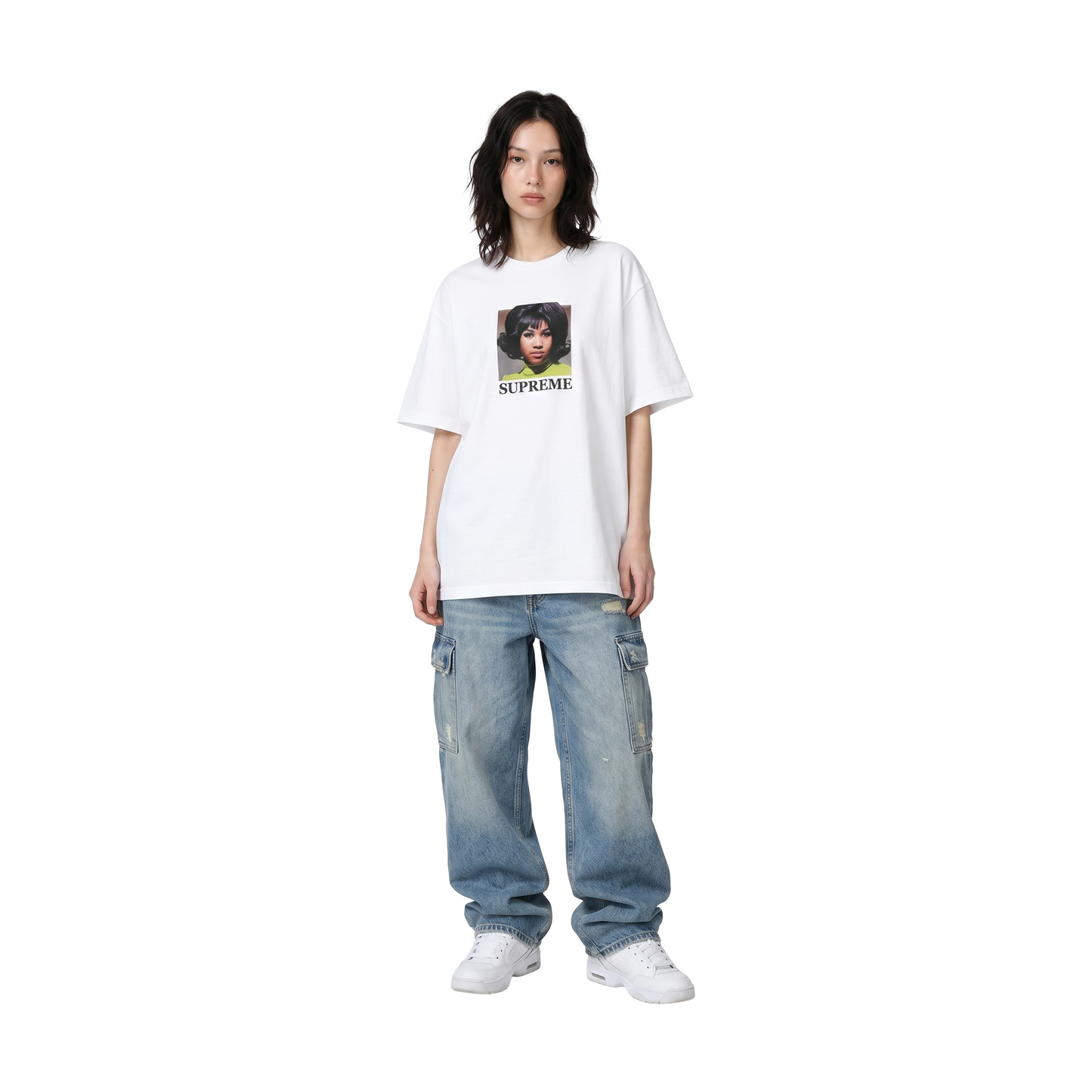 Supreme Aretha Tee White (SS26)