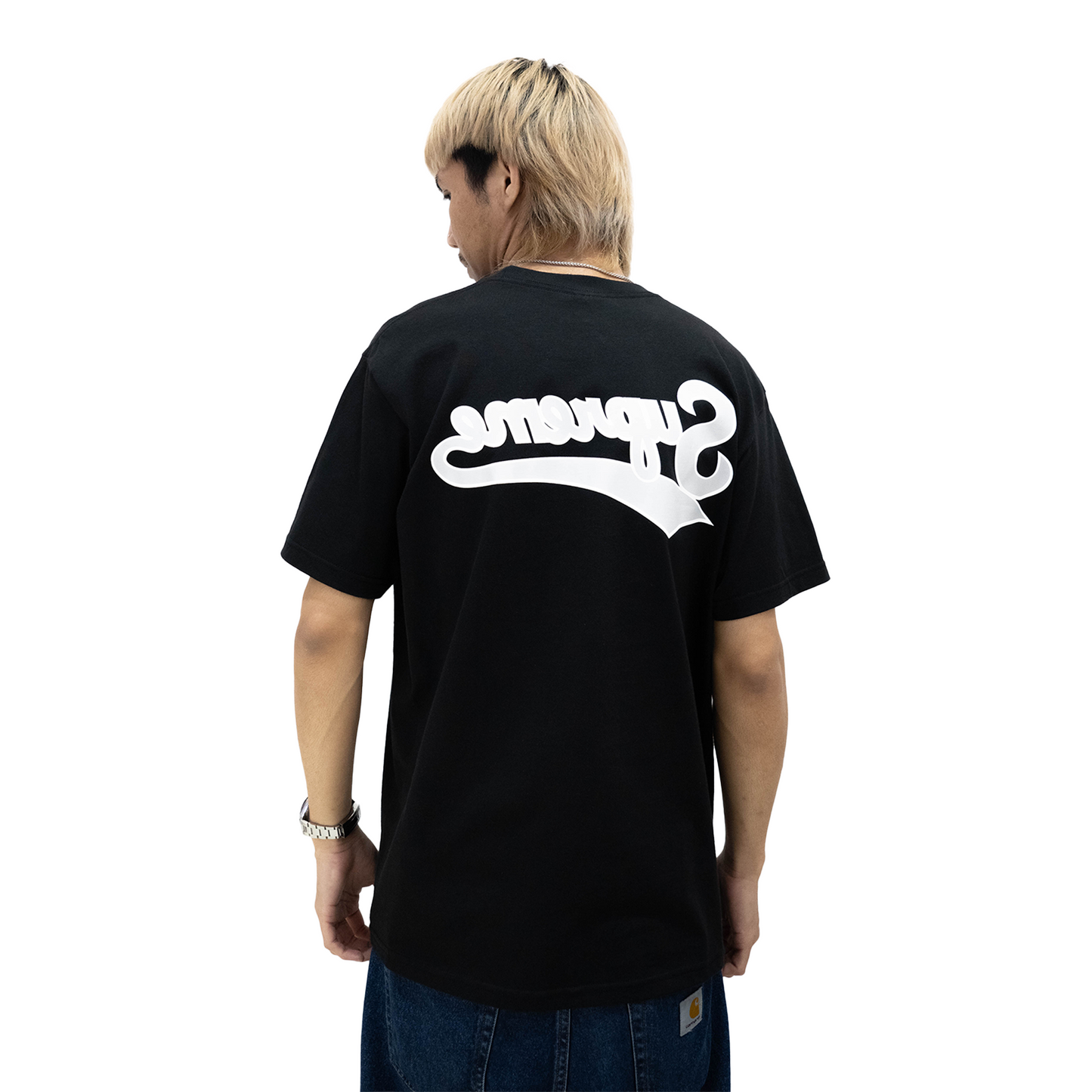 Supreme Backwards Tee Black (SS24)