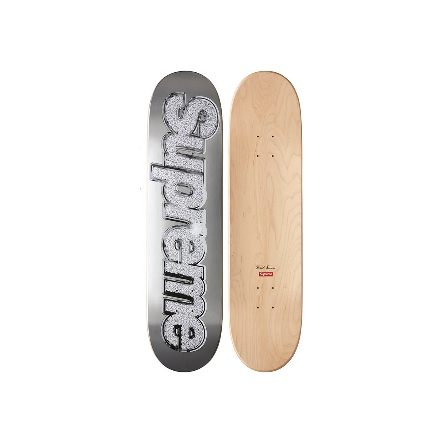 Supreme Bling Skateboard Silver (SS22)