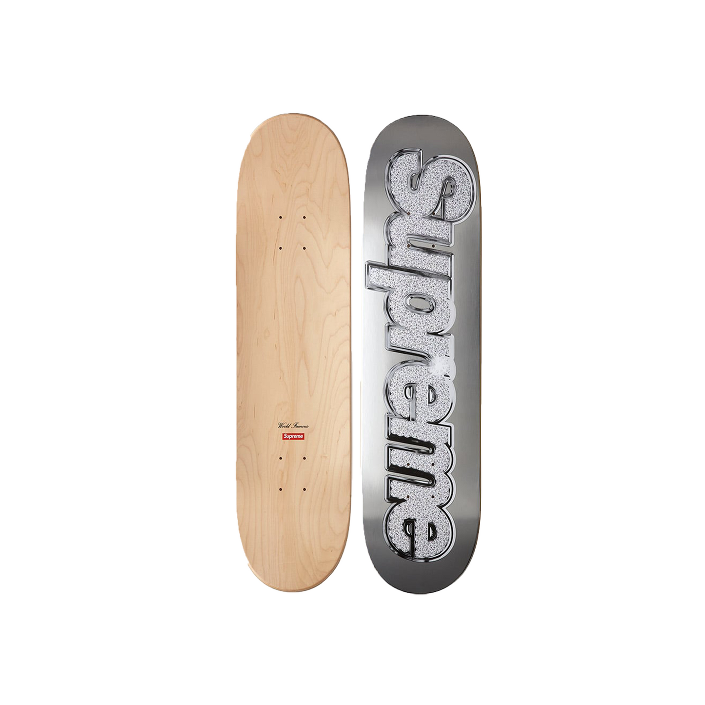 Supreme Bling Skateboard Silver (SS22)