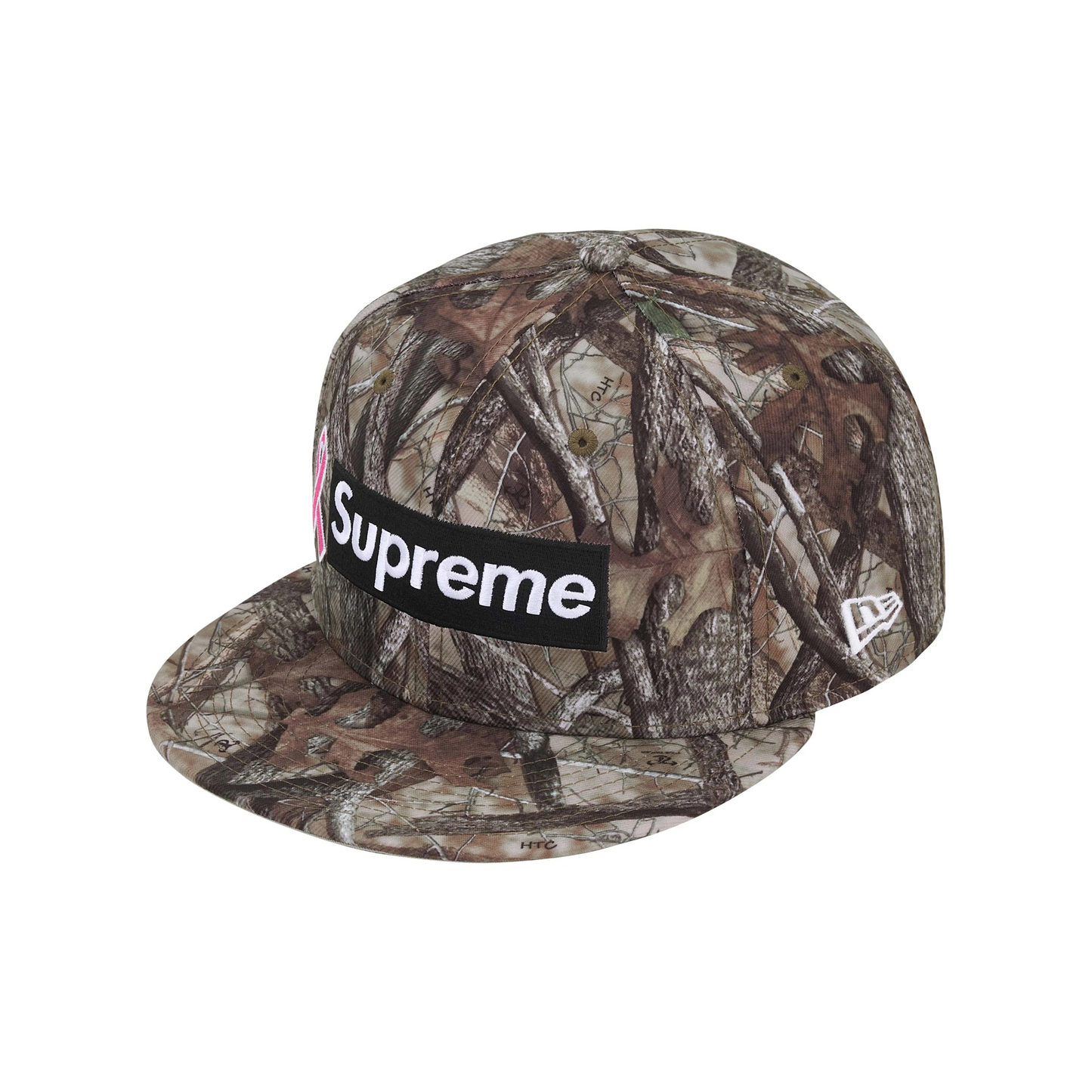 Supreme Breast Cancer Awareness Box Logo New Era® Cap TrueTimber® HTC Fall Camo (FW25)