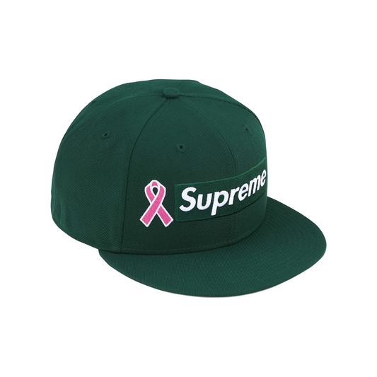 Supreme Breast Cancer Awareness Box Logo New Era® Cap Dark Green (FW25)