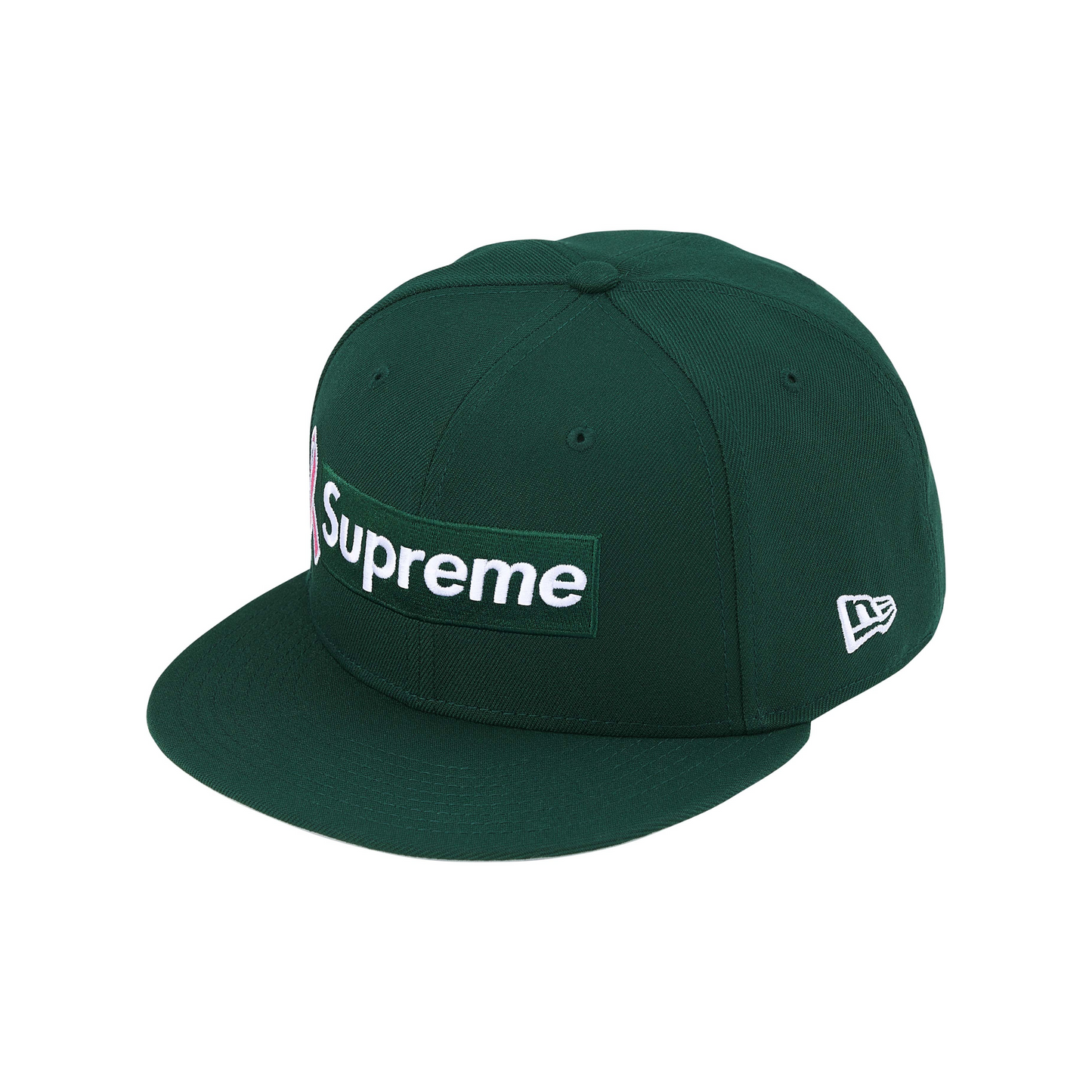 Supreme Breast Cancer Awareness Box Logo New Era® Cap Dark Green (FW25)