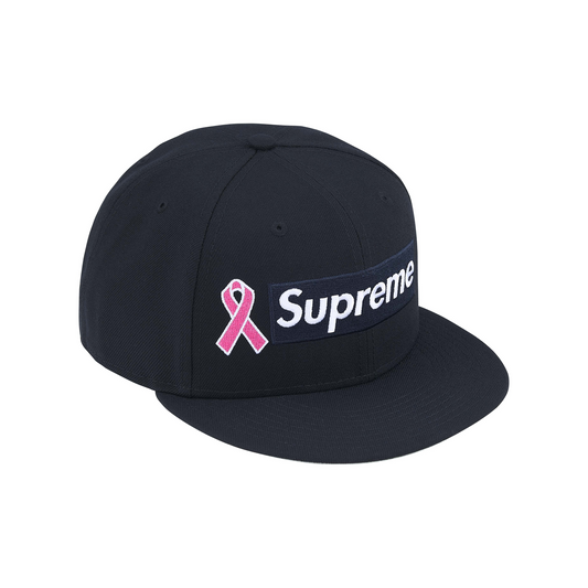 Supreme Breast Cancer Awareness Box Logo New Era® Cap Navy (FW25)