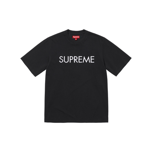 Supreme Capital S/S Tee Black (SS25)