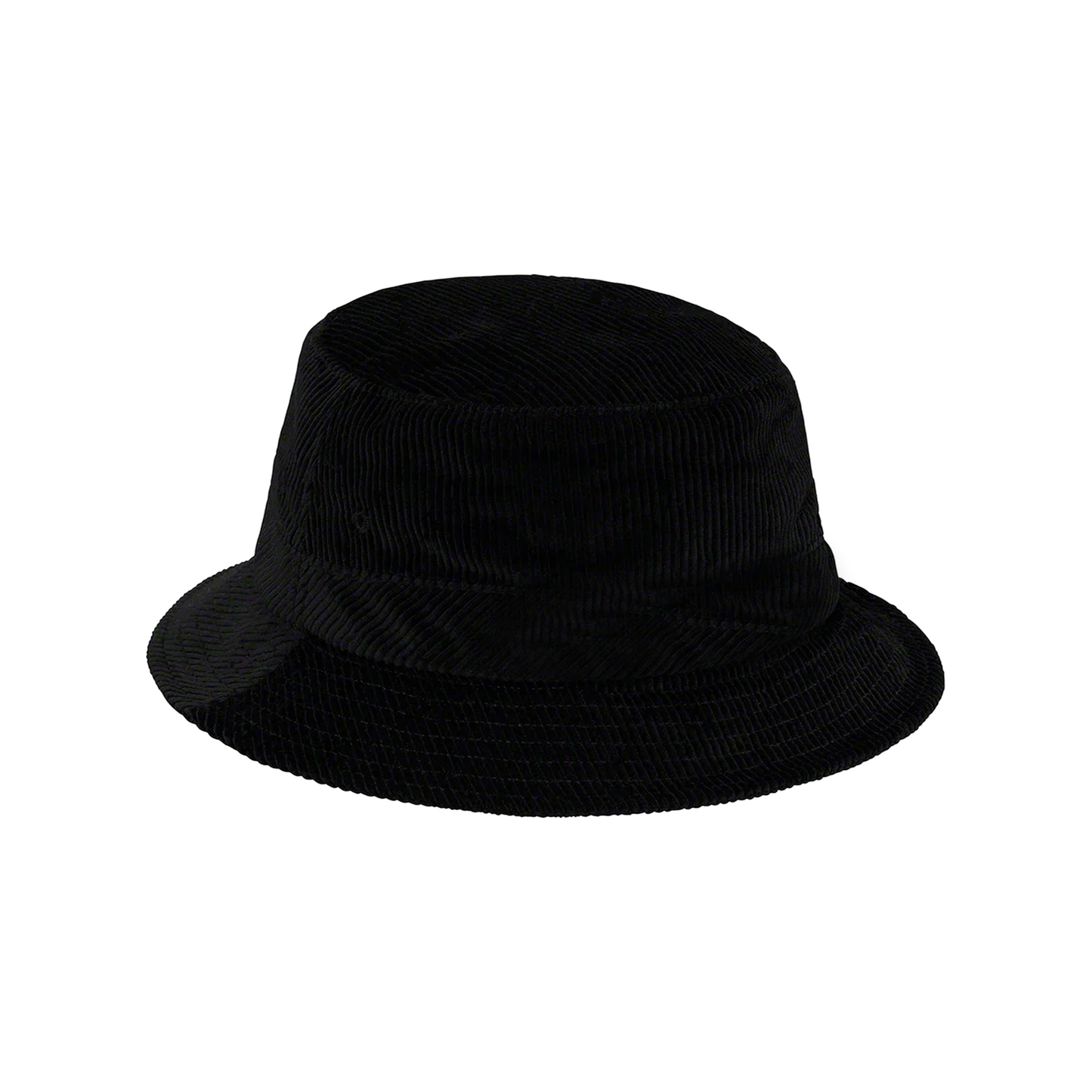 Supreme Compact Logo Corduroy Crusher Hat Black (SS19)