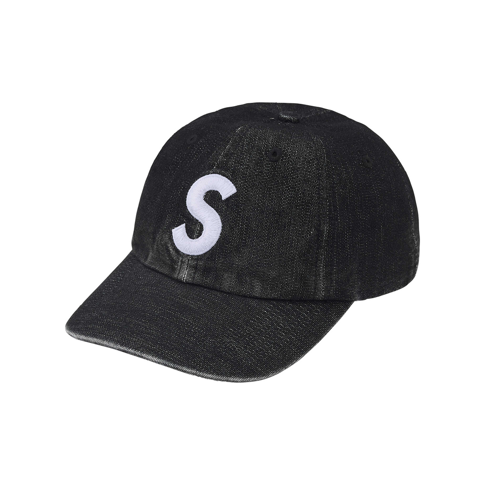 Supreme Cordura Denim S Logo 6-Panel Cap Black (SS25)