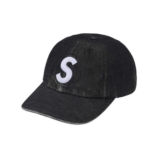 Supreme Cordura Denim S Logo 6-Panel Cap Black (SS25)