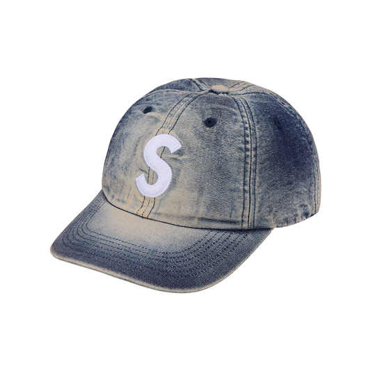 Supreme Cordura Denim S Logo 6-Panel Cap Bleached Indigo (SS25)