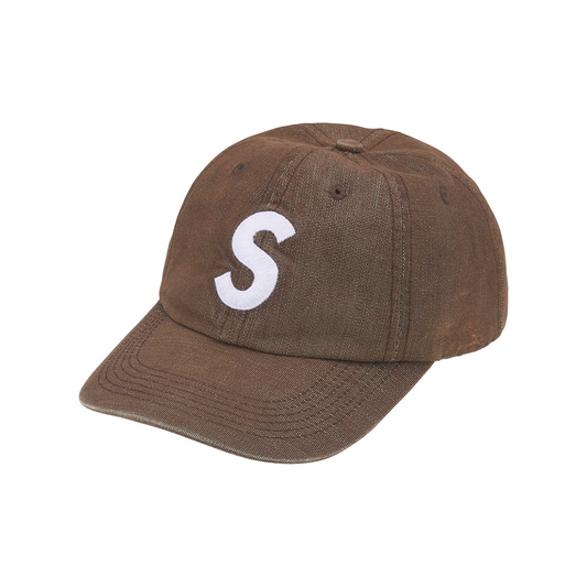 Supreme Cordura Denim S Logo 6-Panel Cap Brown (SS25)