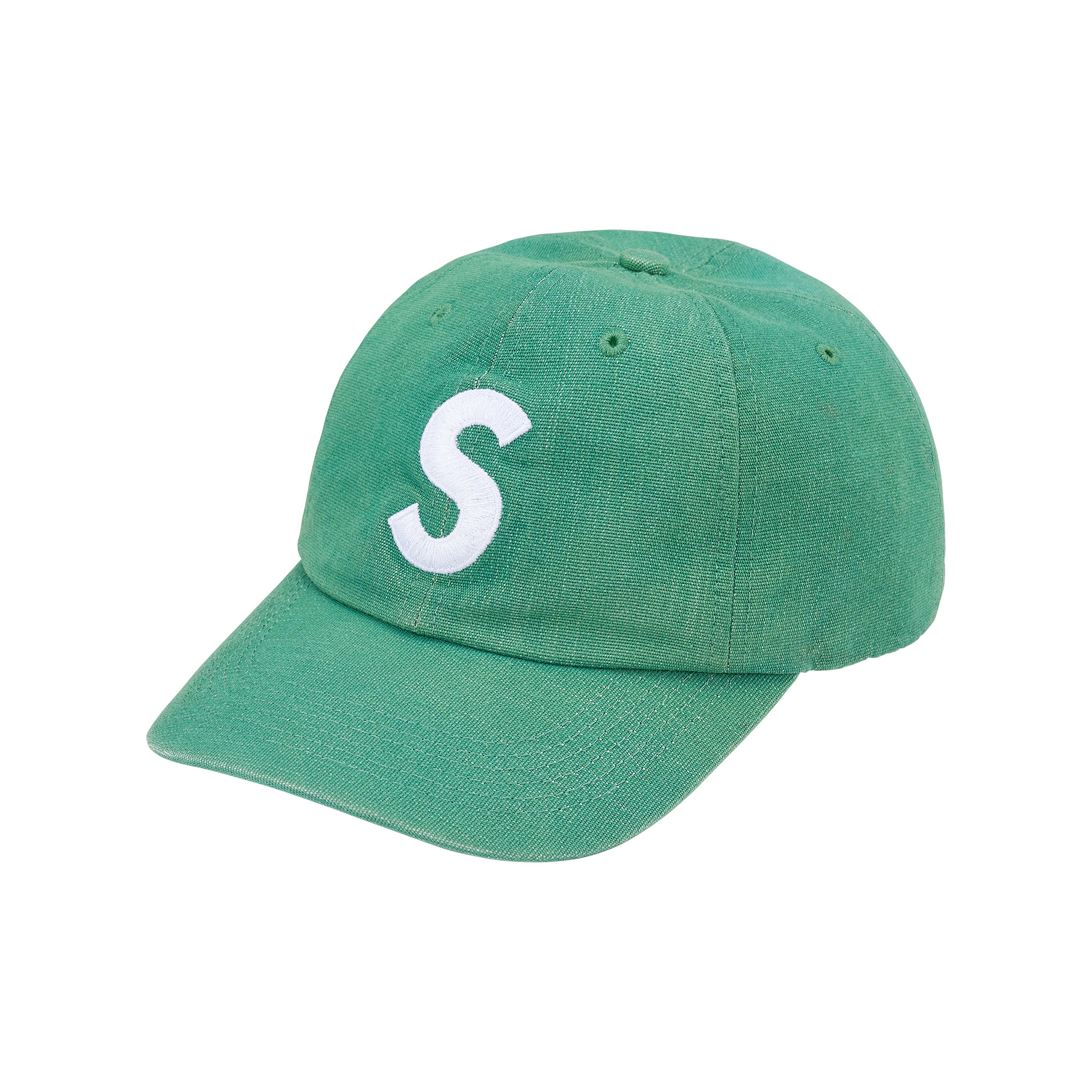 Supreme Cordura Denim S Logo 6-Panel Cap Green (SS25) – STEALPLUG KL