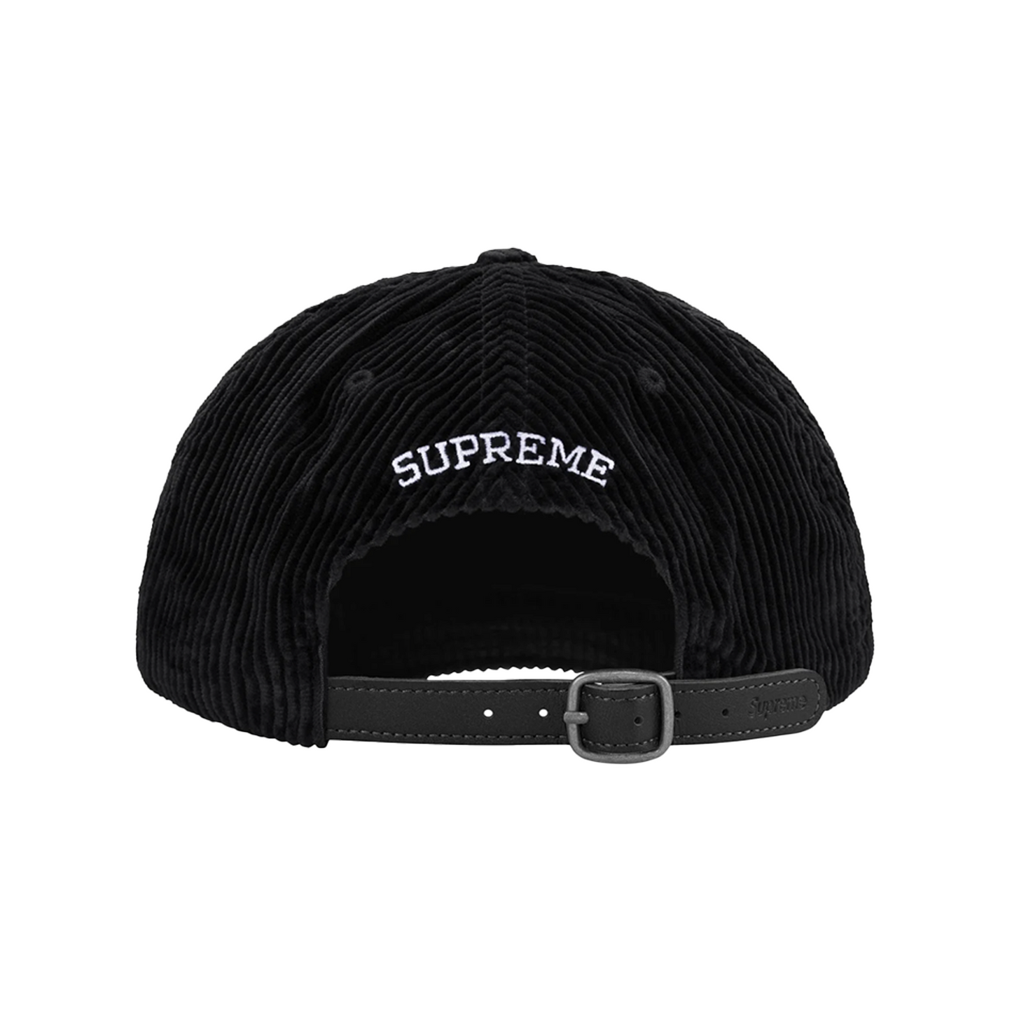 Supreme Corduroy S Logo 6-Panel Black Cap (FW24) – STEALPLUG KL Supreme Corduroy S Logo 6-Panel Black Cap (FW24) – STEALPLUG KL