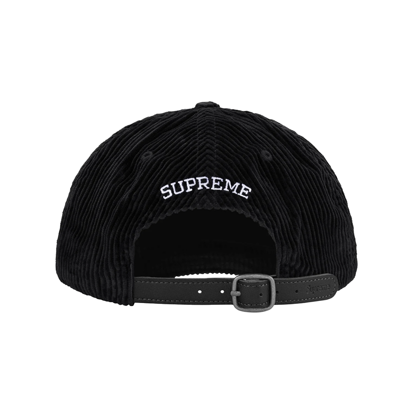 Supreme Corduroy S Logo 6-Panel Black (FW24)