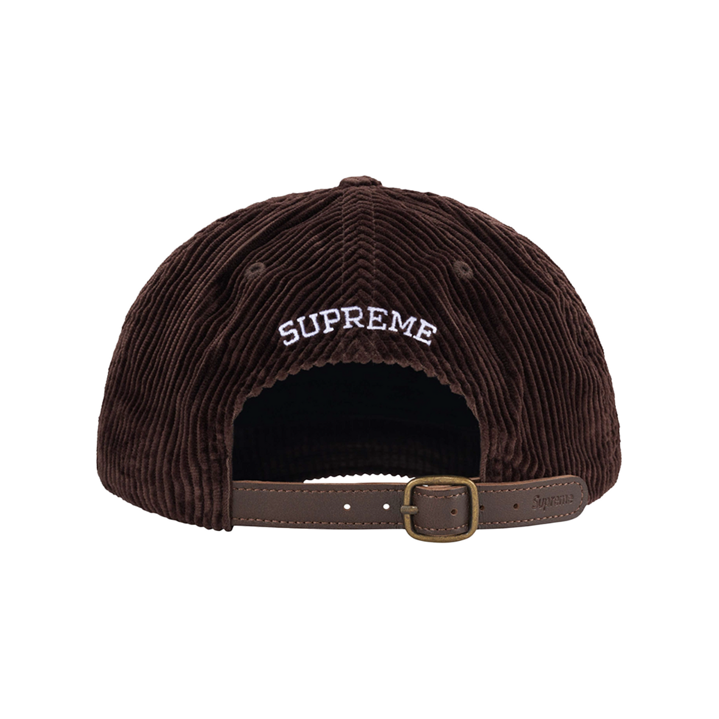 Supreme Corduroy S Logo 6-Panel Brown Cap (FW24)