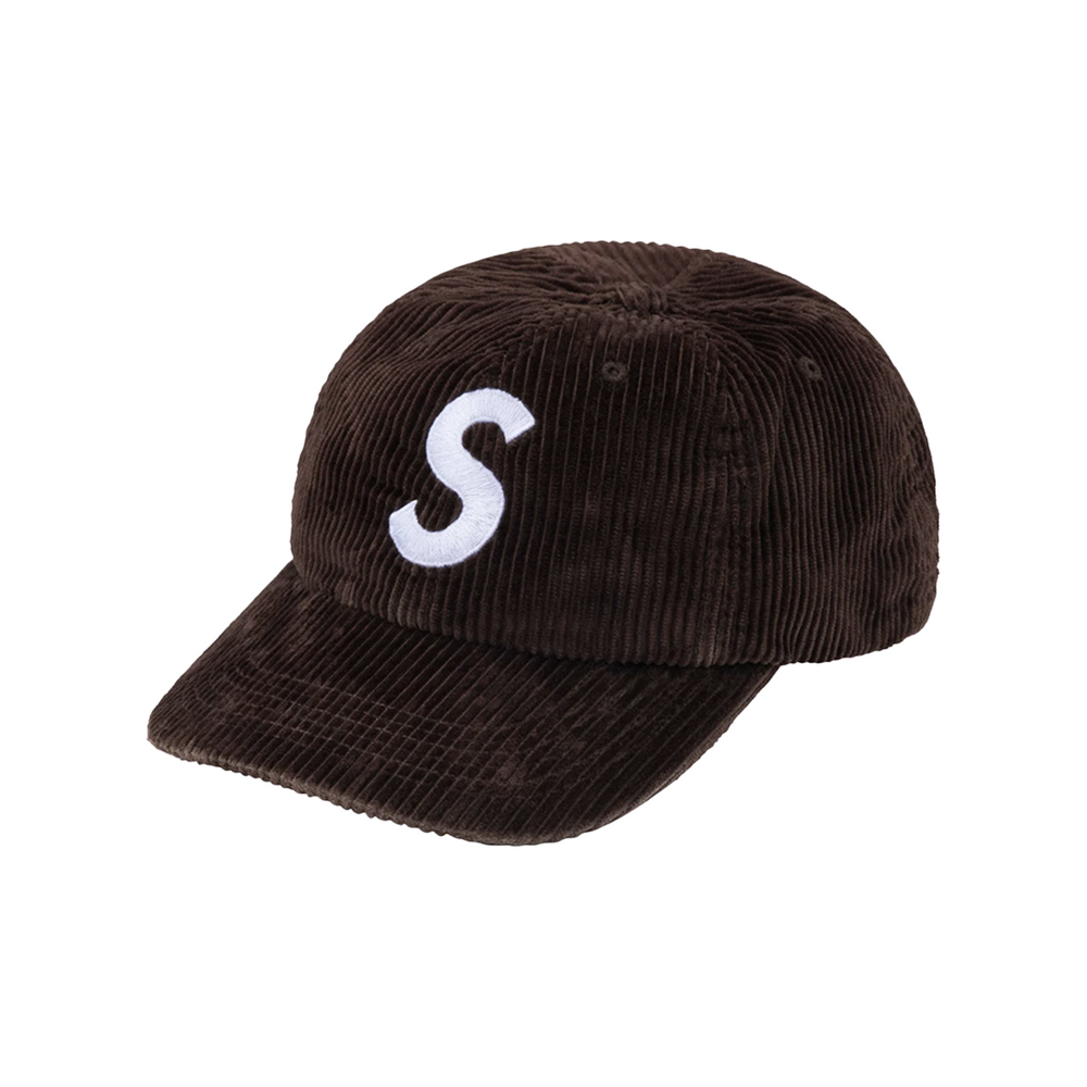 Supreme Corduroy S Logo 6-Panel Brown Cap (FW24)