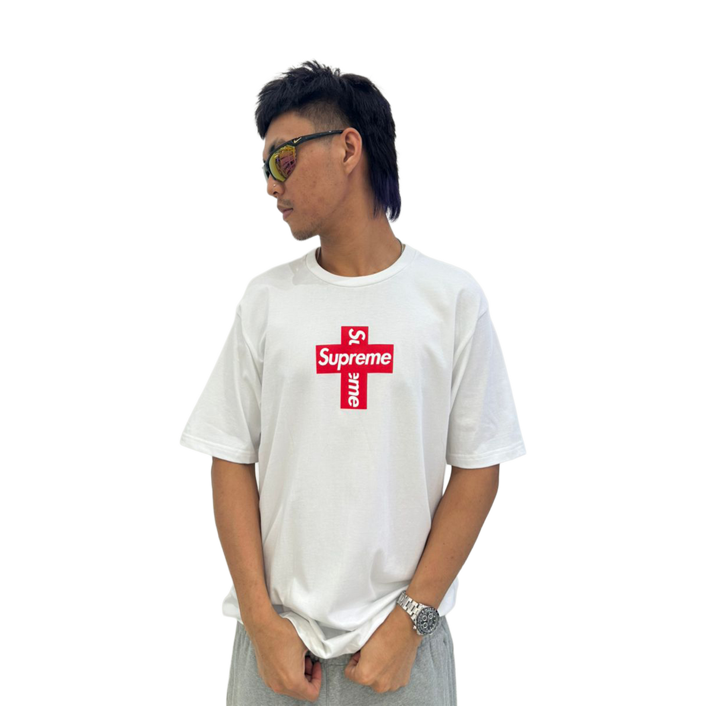Supreme Cross Box Logo Tee White (FW20)