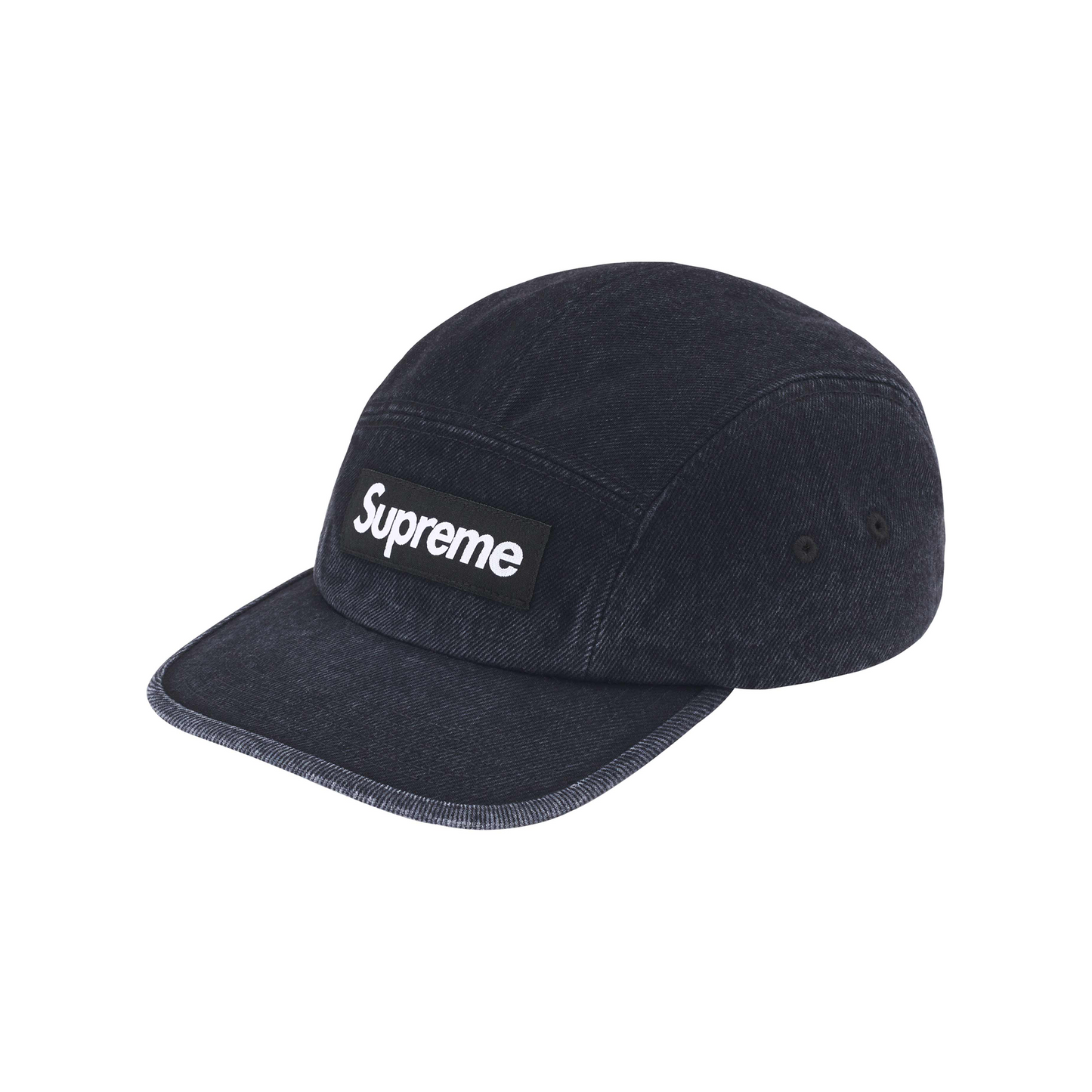 Supreme Denim Camp Cap Black (FW24)