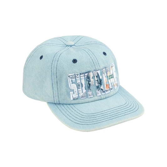 Supreme Embroidered Money Logo 6-Panel Cap Denim (SS26)