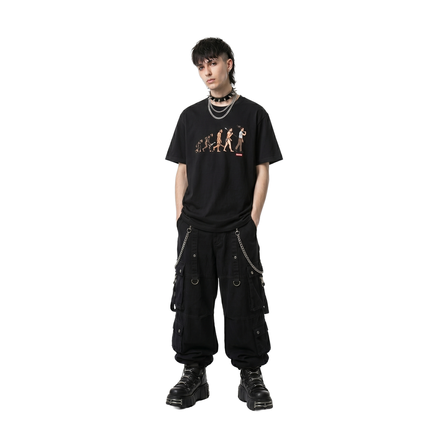 Supreme Evolution Tee Black (SS26) – STEALPLUG KL