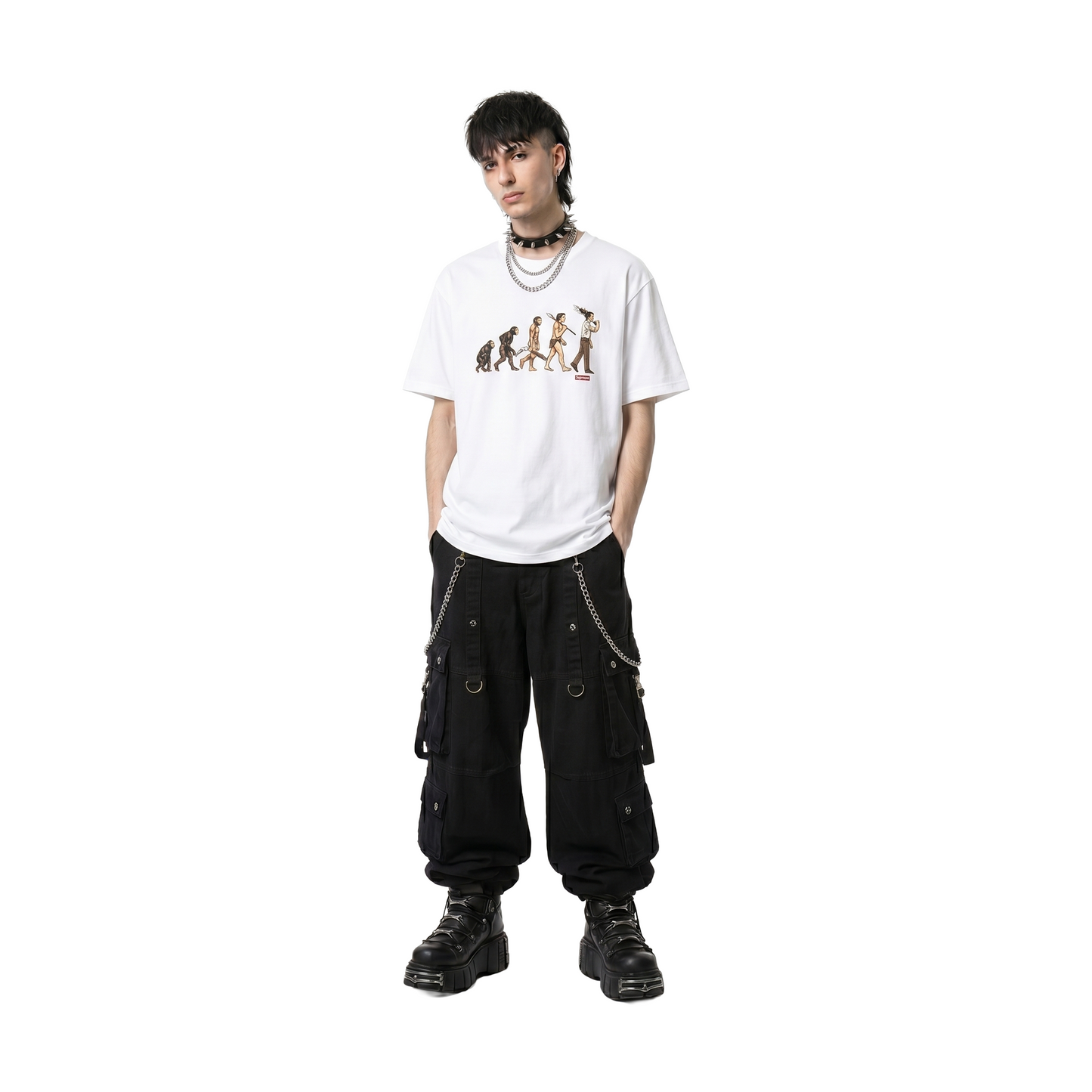 Supreme Evolution Tee White (SS26) – STEALPLUG KL