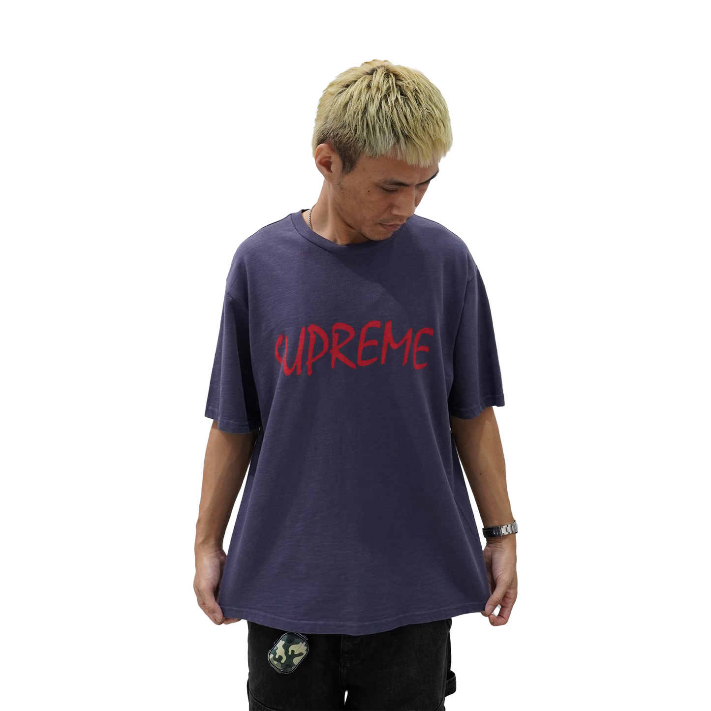 Supreme FTP Short Sleeve Tee Navy (FW24)