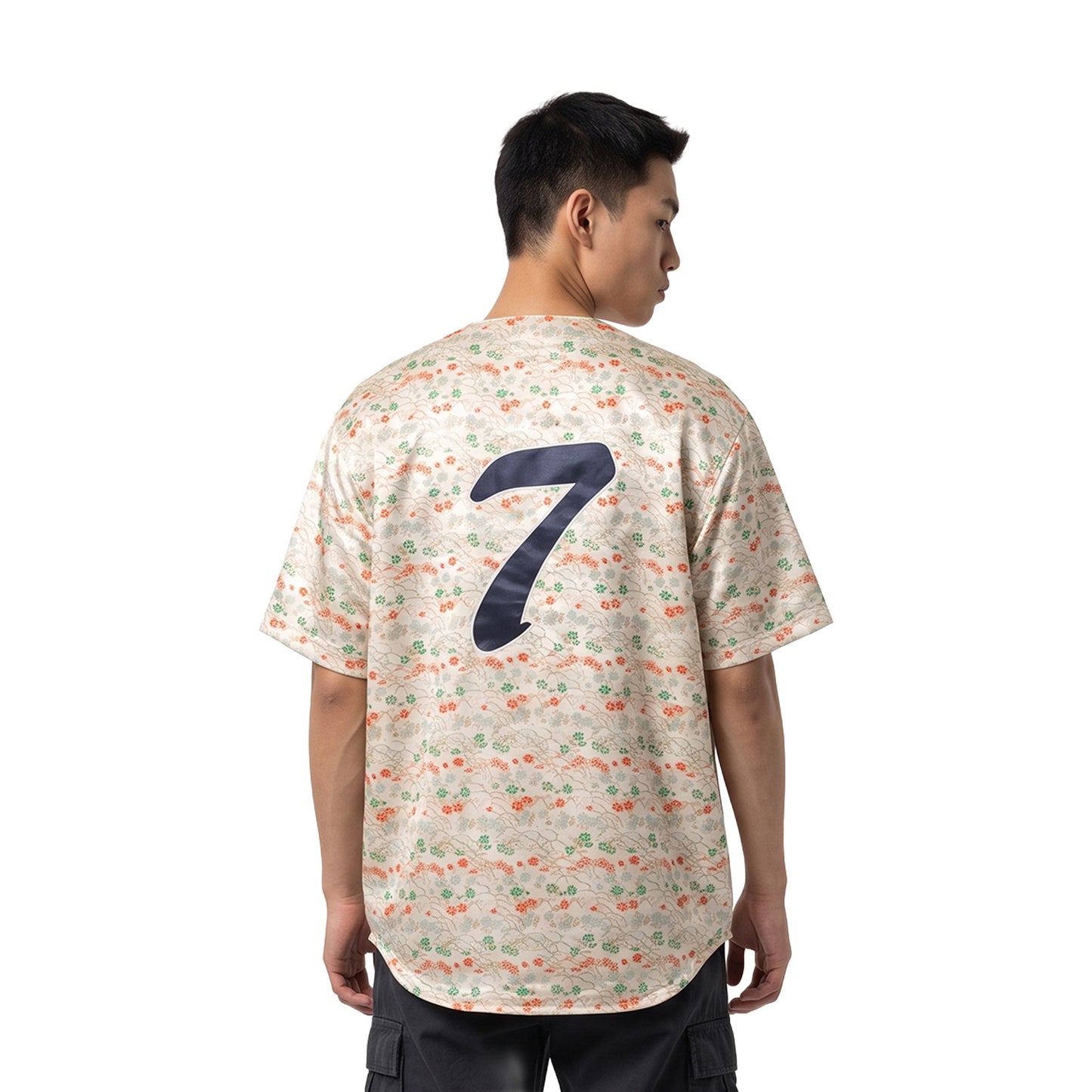 Supreme Floral Jacquard Baseball Jersey White (SS26)