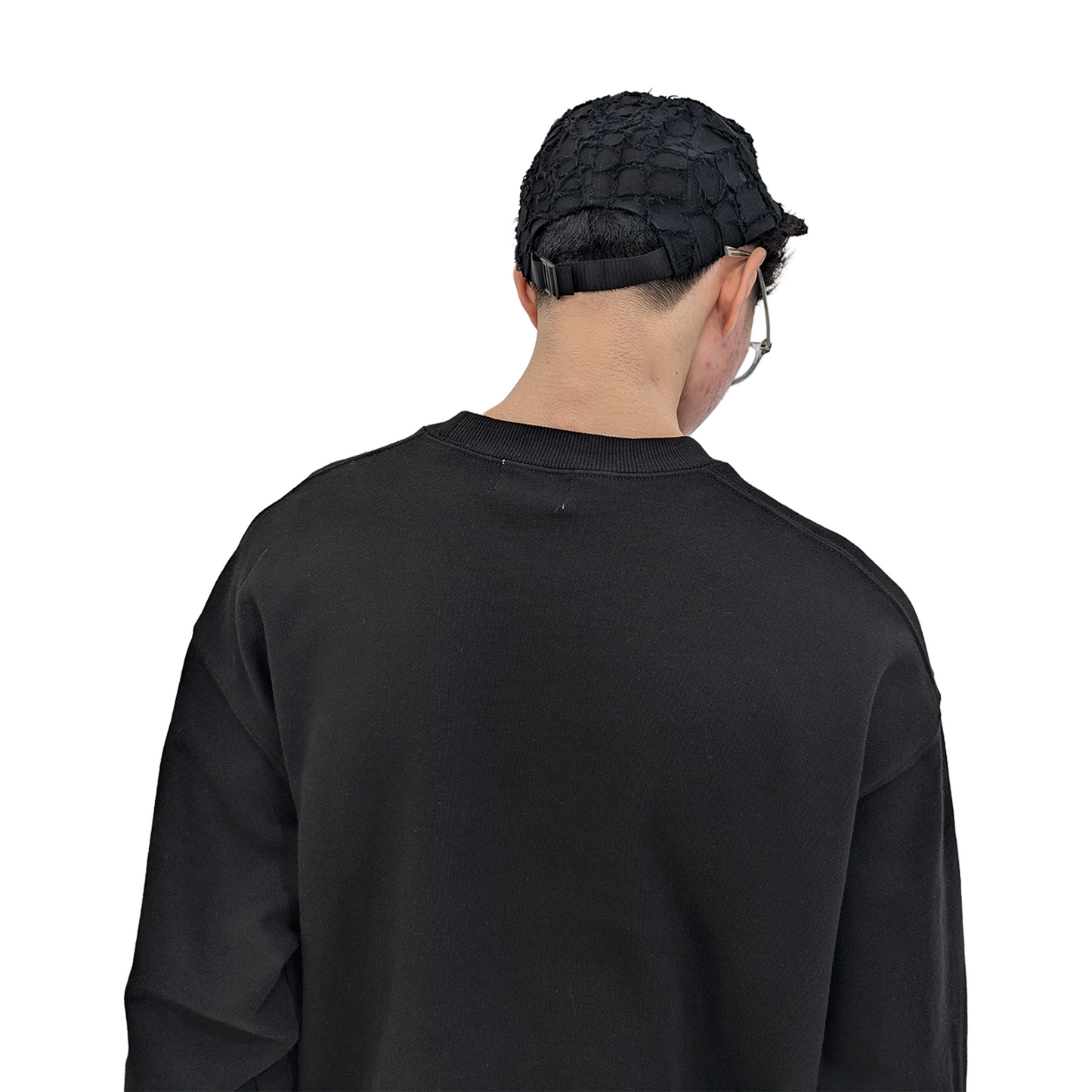 Supreme Frayed Croc Denim Camp Cap Black (SS25)
