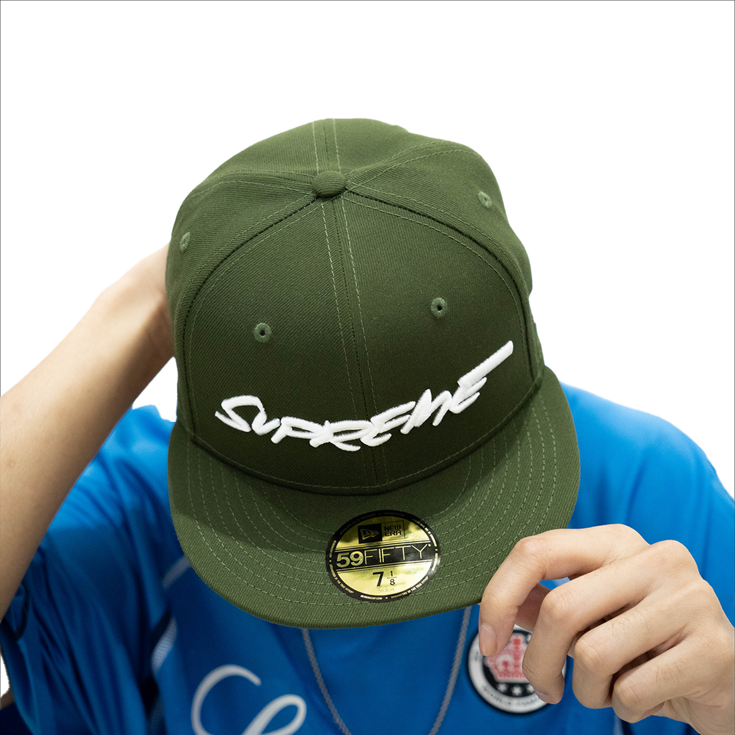 Supreme Futura New Era 59Fifty Fitted Cap Olive (SS24)