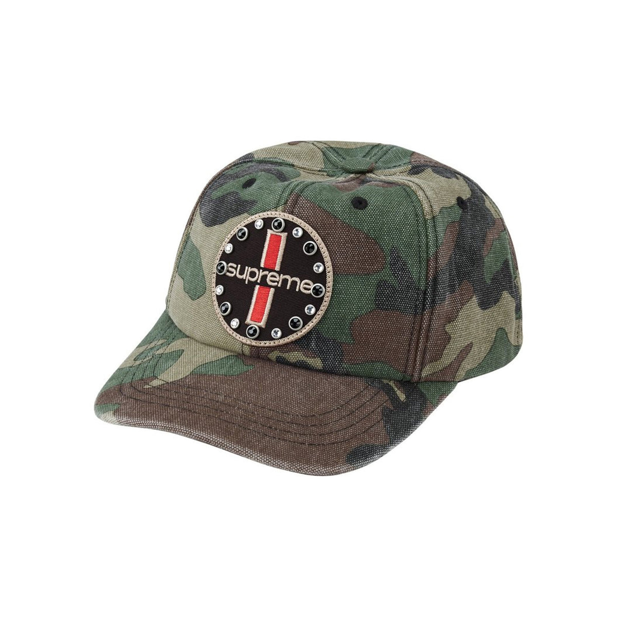 Supreme Garage 6-Panel Cap Woodland Camo (FW26)