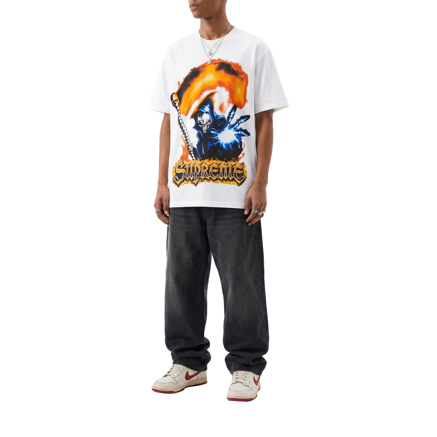 Supreme Grim Reaper Tee White (SS26)