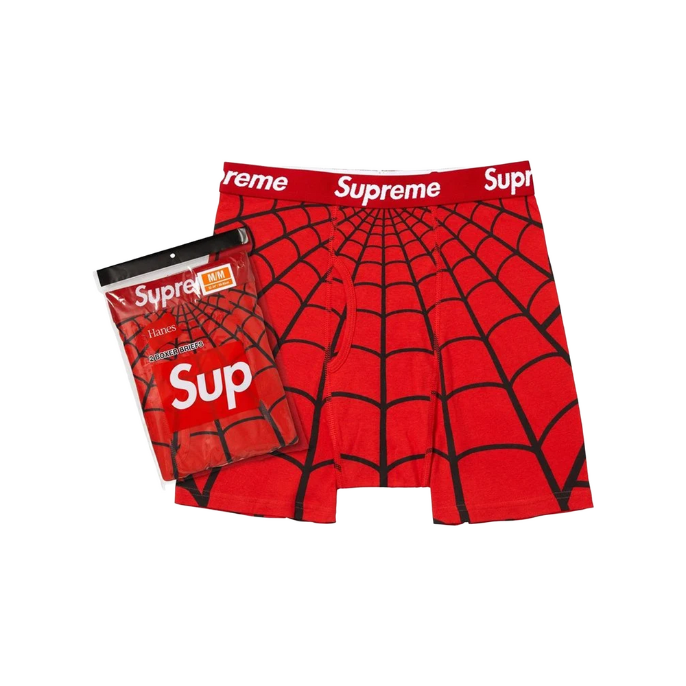 Supreme®/Hanes® Spider-Man 2 Pack Boxer Briefs Red (SS26)