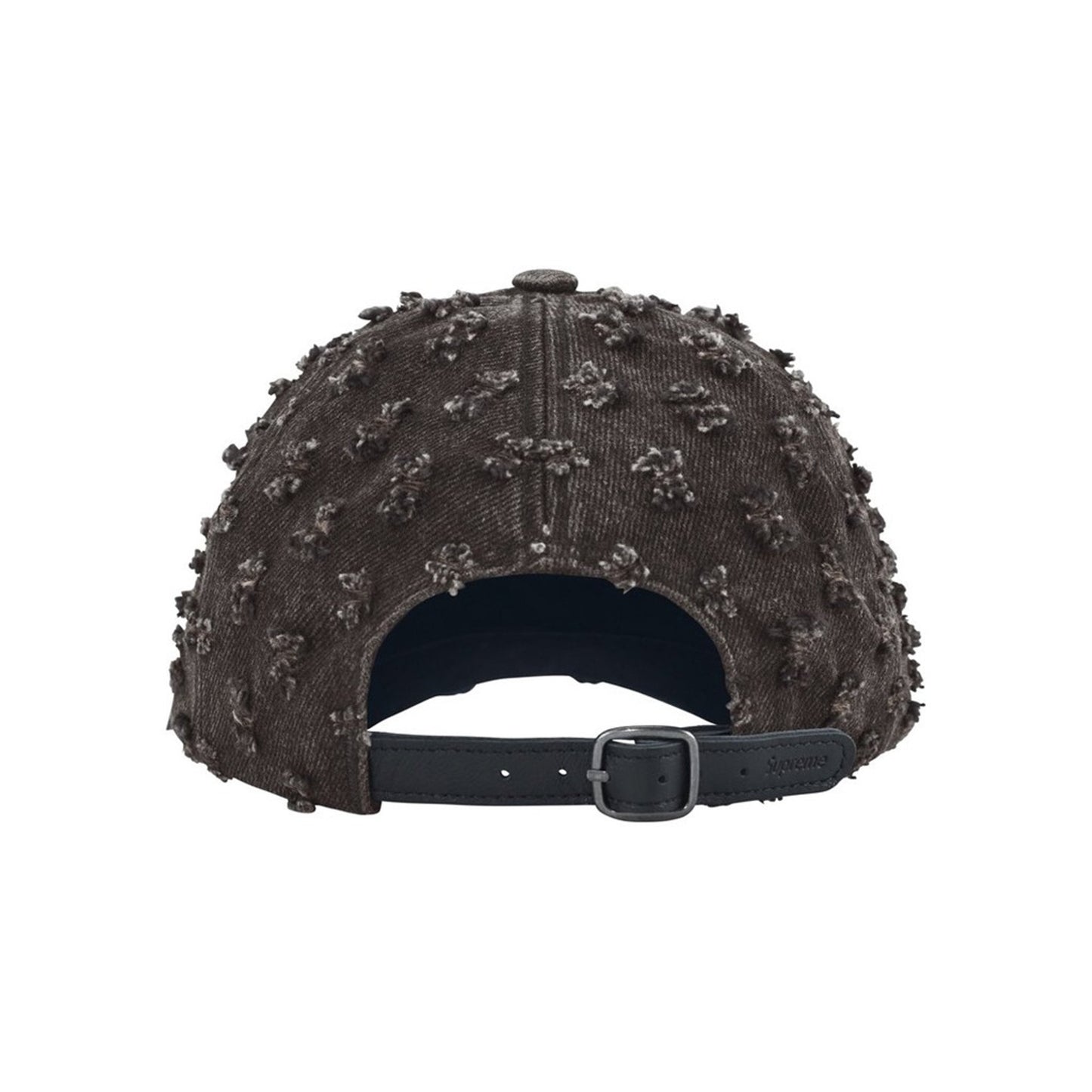 Supreme Hole Punch Rhinestone Denim 6-Panel Cap Black (FW26)