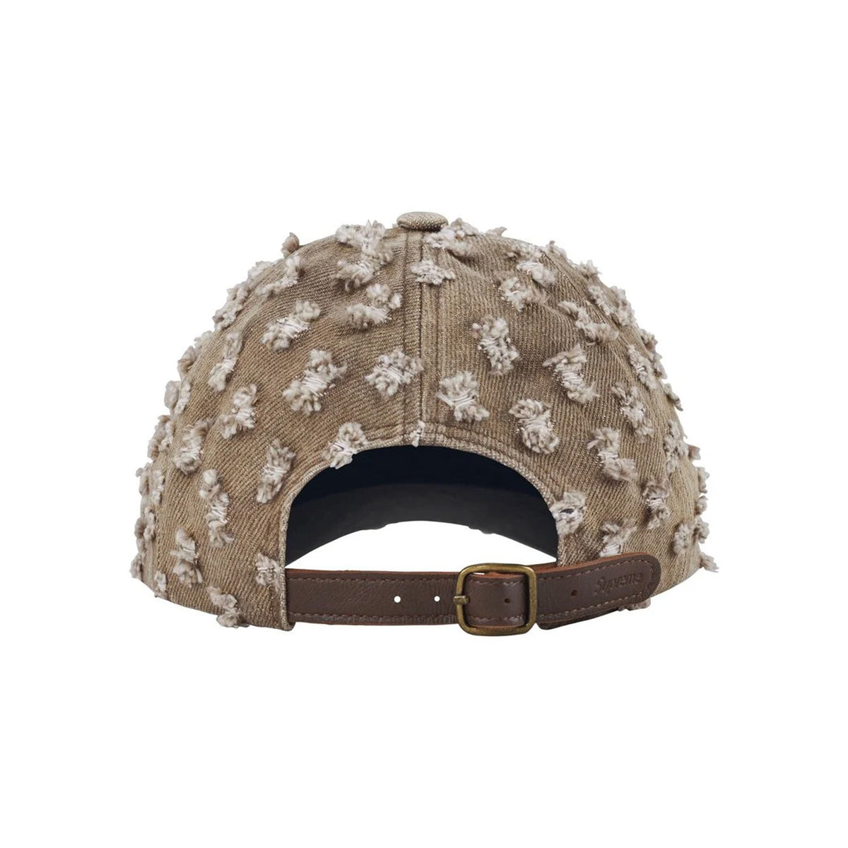 Supreme Hole Punch Rhinestone Denim 6-Panel Cap Brown (FW26)