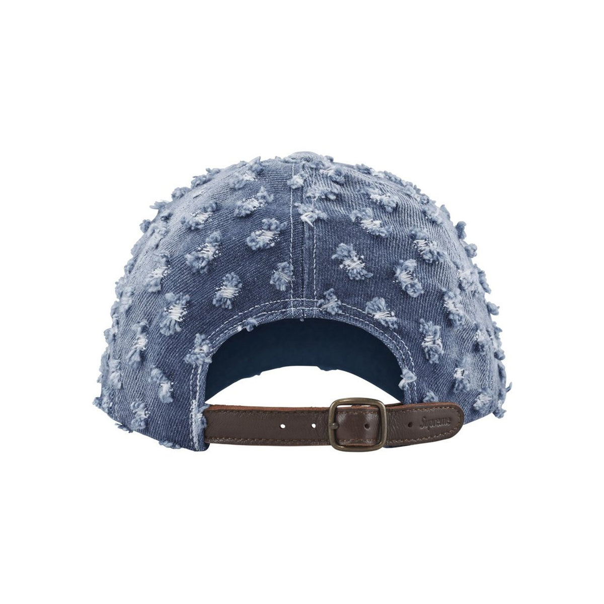 Supreme Hole Punch Rhinestone Denim 6-Panel Cap Washed Indigo (FW26)