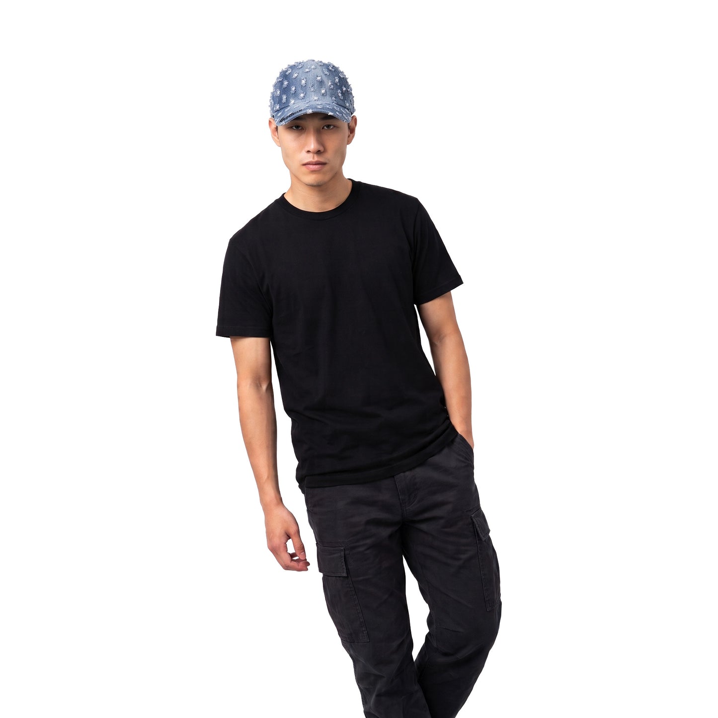Supreme Hole Punch Rhinestone Denim 6-Panel Cap Washed Indigo (FW26)