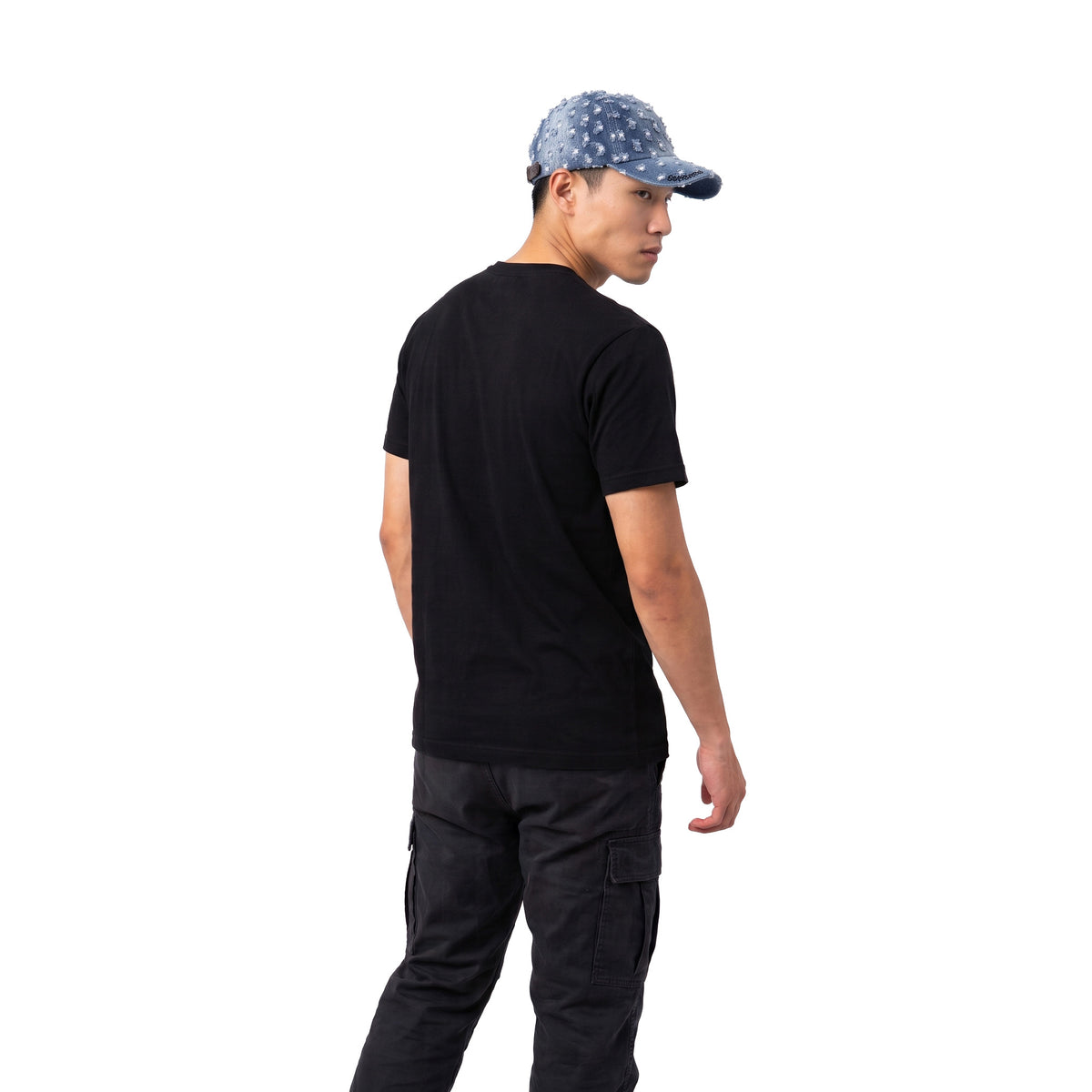 Supreme Hole Punch Rhinestone Denim 6-Panel Cap Washed Indigo (FW26)