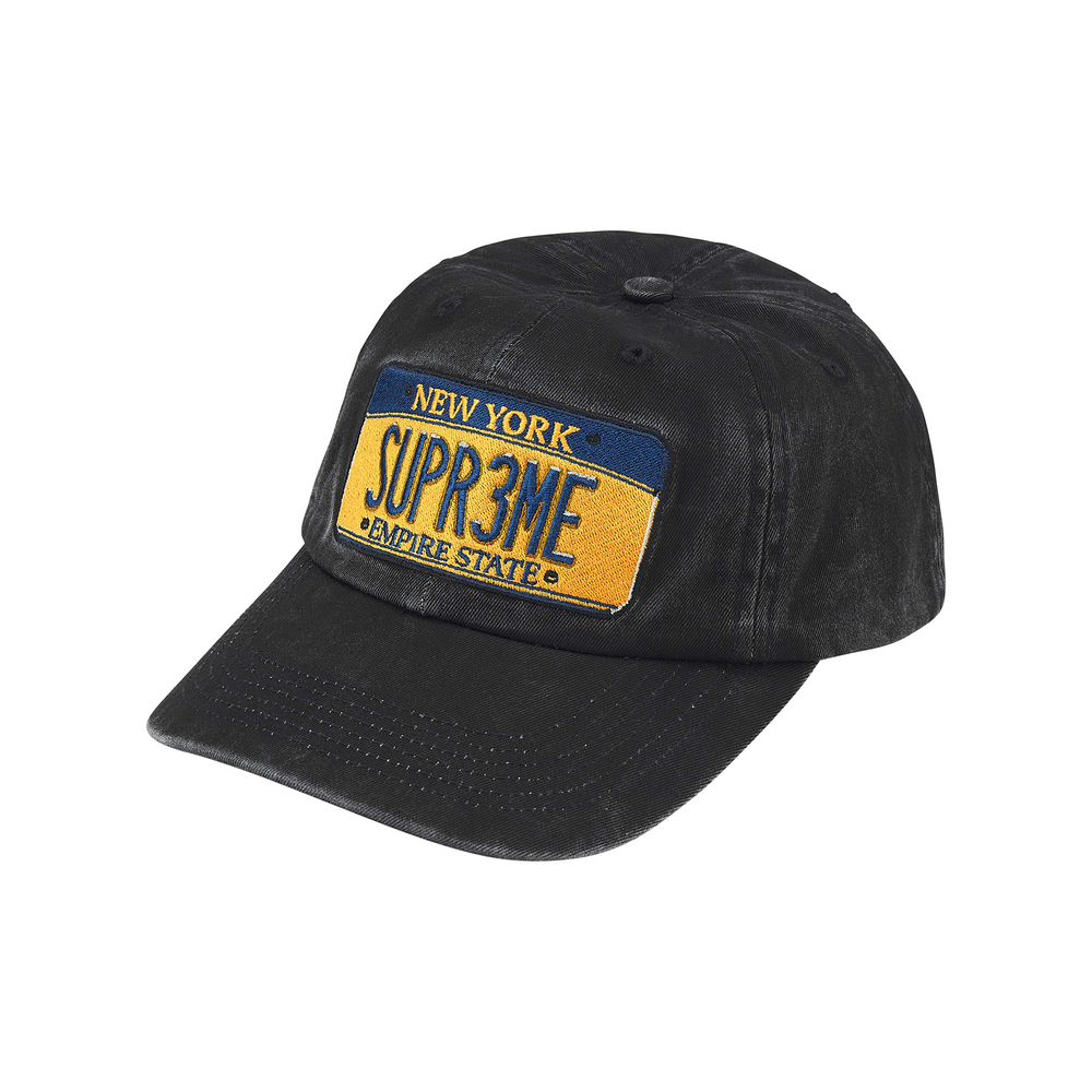 supreme License Plate 6-Panel ブラック Supreme License Plate 6-Panel Cap Black (SS25) – STEALPLUG KL