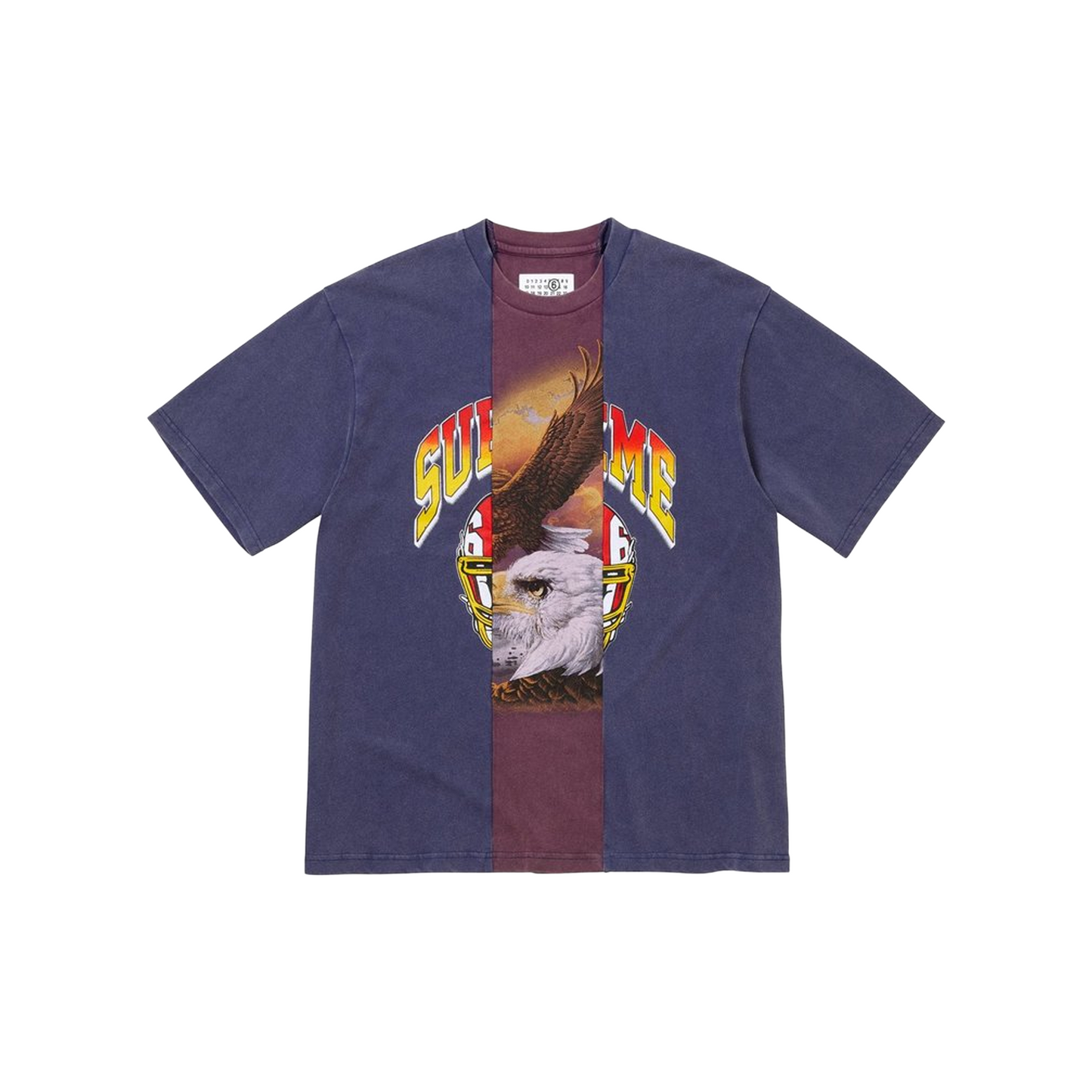 Supreme®/MM6 Maison Margiela Split Short Sleeved Tee Navy (SS26)