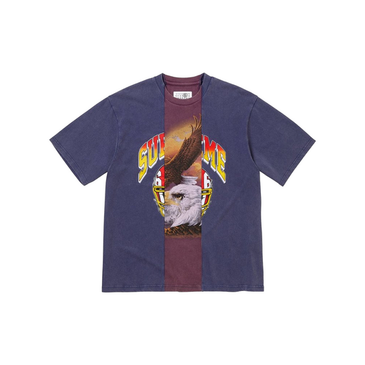 Supreme®/MM6 Maison Margiela Split Short Sleeved Tee Navy (SS26)