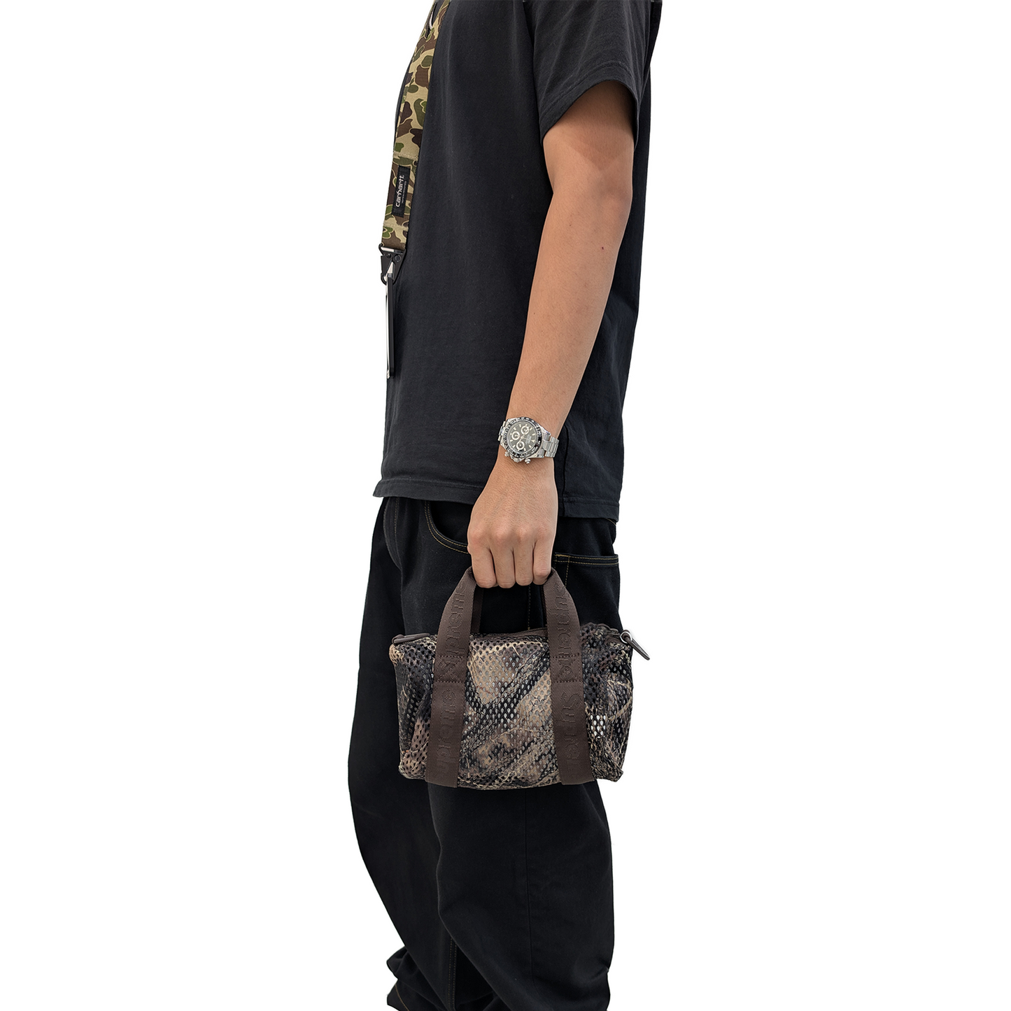 Supreme Mesh Mini Duffle Bag (SS23) - $48