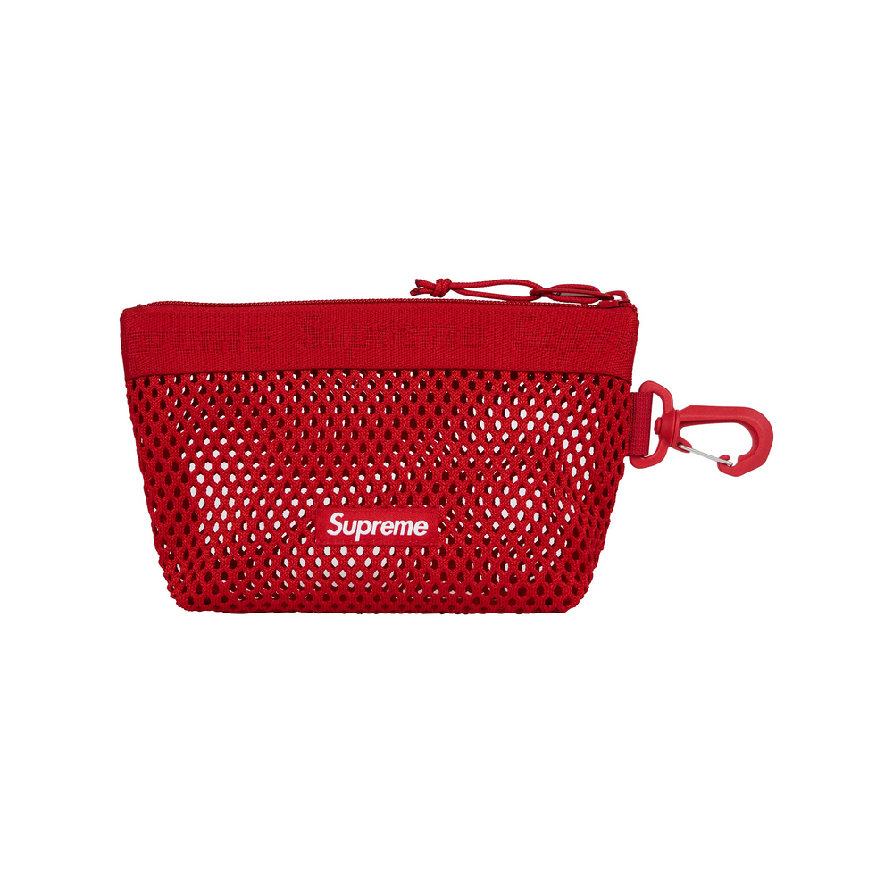Supreme Mesh Mini Pouch Bag Red (SS25)