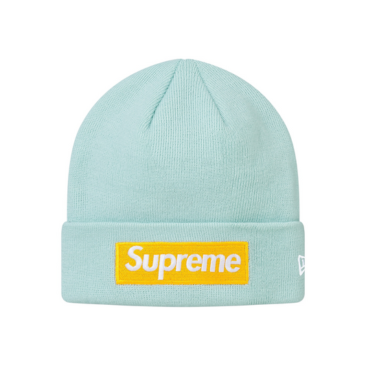 Supreme / New Era® Box Logo Beanie Ice Blue (FW17)
