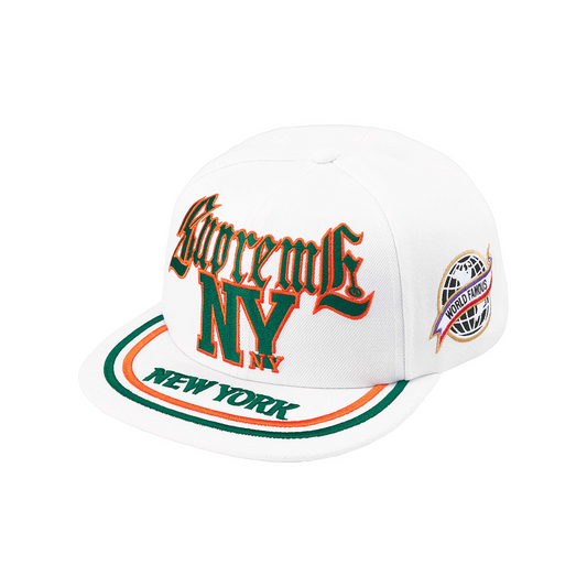 Supreme New York 6-Panel Cap White (SS25)